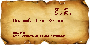 Buchmüller Roland névjegykártya